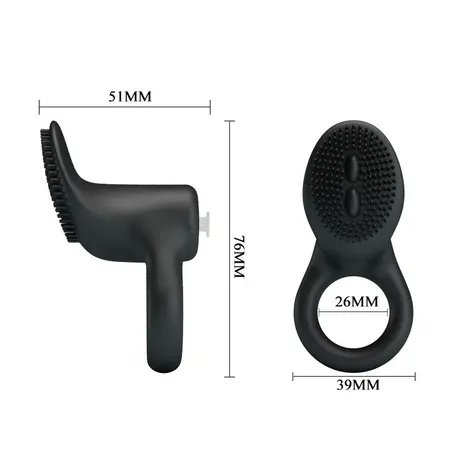 Erekcioni prsten sa stimulus.klitoris, sa vibracijom Pretti Love Cobra