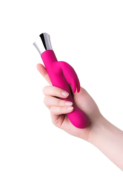Jos Loli vibrator sa klitorisnim stimulatorom, flexibilna glava, silikon, ružičasta, 21,6 cm
