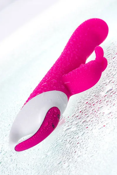 Jos Elli vibrator sa klitorisnim stimulatorom, zagrejan, silikon, roze, 21,5 cm