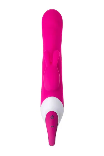 Jos Elli vibrator sa klitorisnim stimulatorom, zagrejan, silikon, roze, 21,5 cm