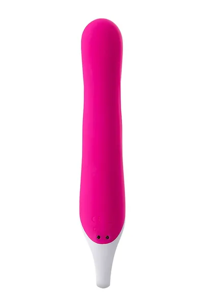 Jos Elli vibrator sa klitorisnim stimulatorom, zagrejan, silikon, roze, 21,5 cm