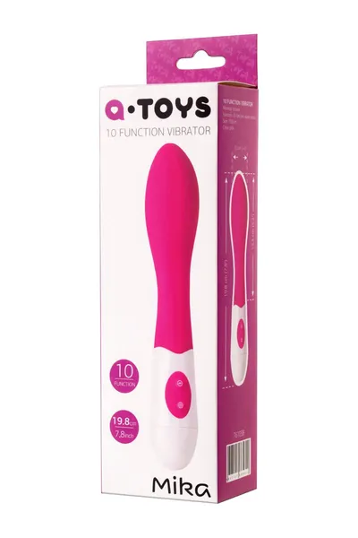Toifa a-Tois Mika nerealni vibrator, silikon, roze, 19,8 cm