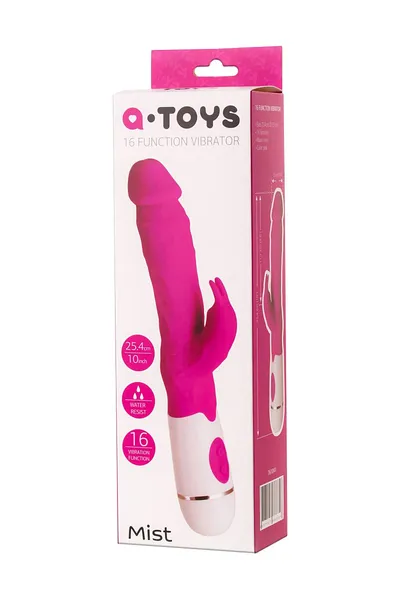 Nerealističnый vibrator TOYFA A-Igračke Mist, silikonski, roze, 25,4 cm