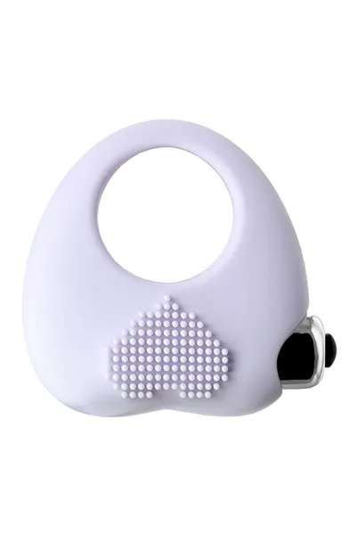 VIBROKOLCO za produženje sexualnog odnosa JOS MOYS, silikon, belo, 6,7 cm