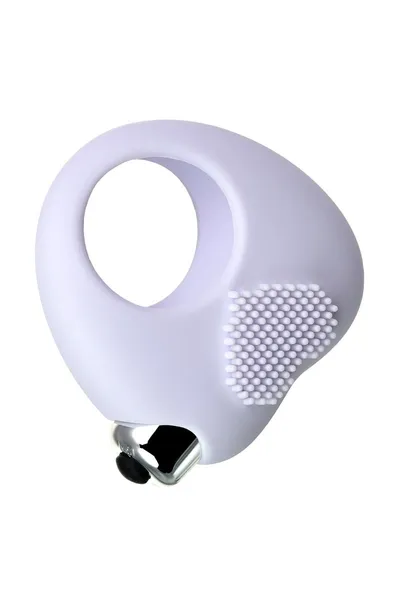 VIBROKOLCO za produženje sexualnog odnosa JOS MOYS, silikon, belo, 6,7 cm