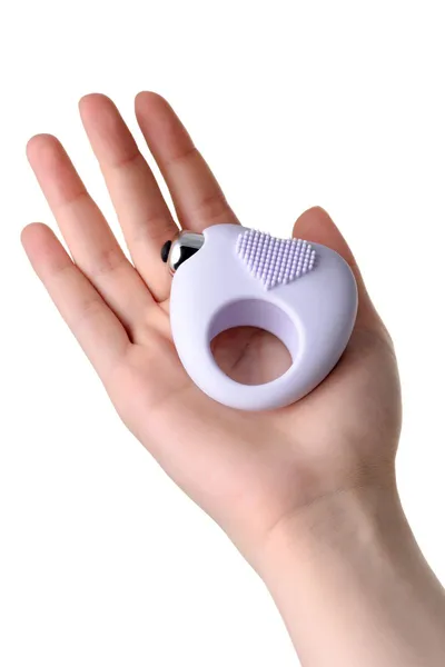 VIBROKOLCO za produženje sexualnog odnosa JOS MOYS, silikon, belo, 6,7 cm