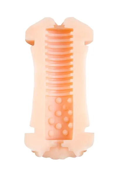 Masturbator dvostrani JOS JANICE, TPR, telesni, 14,5 cm