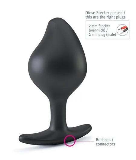 Analni pluta sa эlektrostimulяcieй Mystim e-stim butt plug Rocking Force L