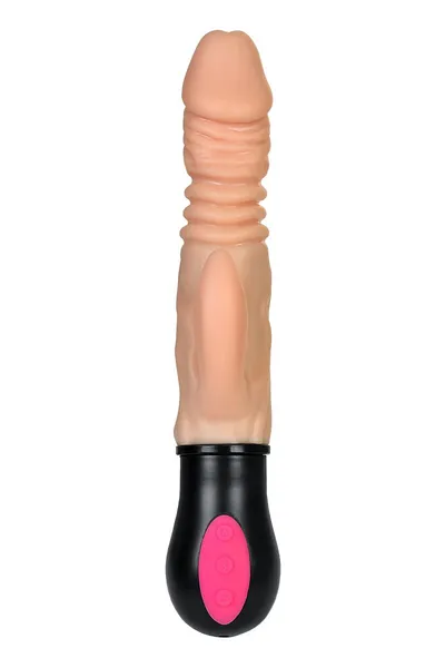 Toifa a-Tois Hot Shot realistični vibrator sa Up-Dovn, TPE, gole, 24,2 cm