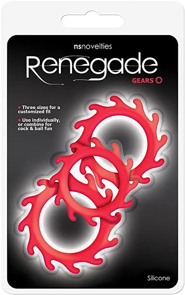 Renegade Gears set od 3 crvena erekciona prstena