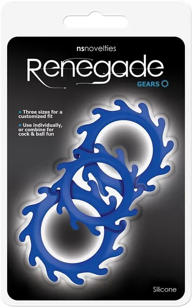 Set od 3 Plava prstena za erekciju Renegade Gears