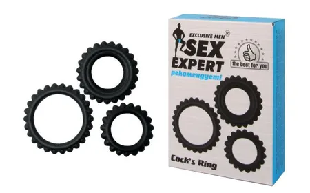 Set od 3 prstena za erekciju sek Ekpert
