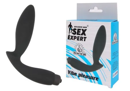 Sek Ekpert Vibe Pleasure Black vibrostimulator prostate