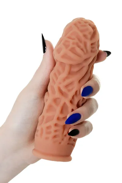 Dodatak za falus sa reljefnim naborima veličina M, Cock Sleeves ES.012