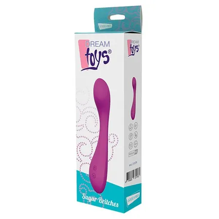 Ljubičasti glatki punjivi vibrator Sugar britches .