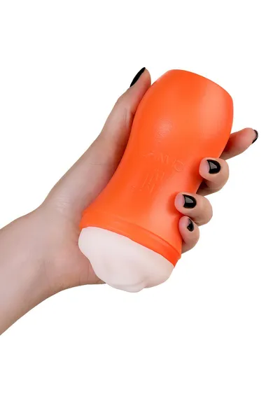 Masturbator TOYFA A-Toys Nilla, usta, TPE, narandžasta, 14 cm