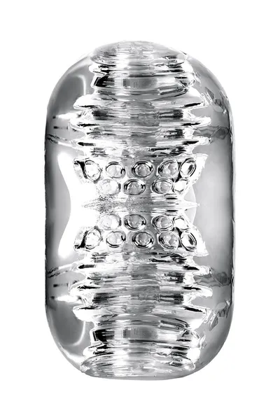 Masturbator nerealan Lingam bi TOIFA Khani, TPE, transparentan, 9 cm
