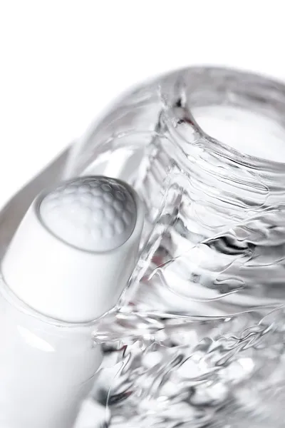 Masturbator nerealan Lingam bi TOIFA Khani, TPE, transparentan, 9 cm