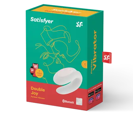 Vibracioni masažer za par satisfyer double joy white sa