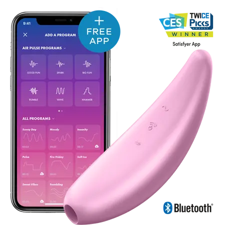 Vakuumski masažer sa vibracijama Satisfier Curvi 3 Plus 001890SA