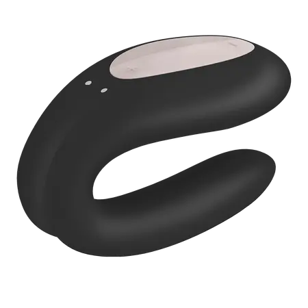 Vibracioni masažer za par satisfier Double Joi Black sa