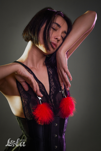 Parti Hard euforične crvene kopče za bradavice