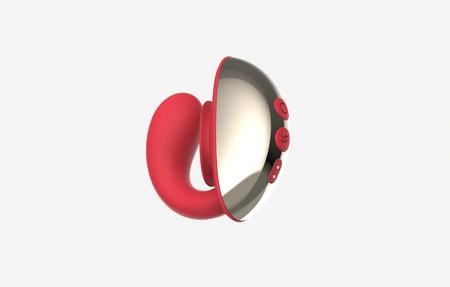 Vaginalno-klitoralni vibrator sa sv slučajem za skladištenje