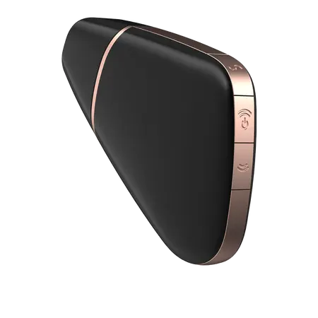 Vakuumski masažer sa vibracijama Satisfier Love Triangle Black 001784sa