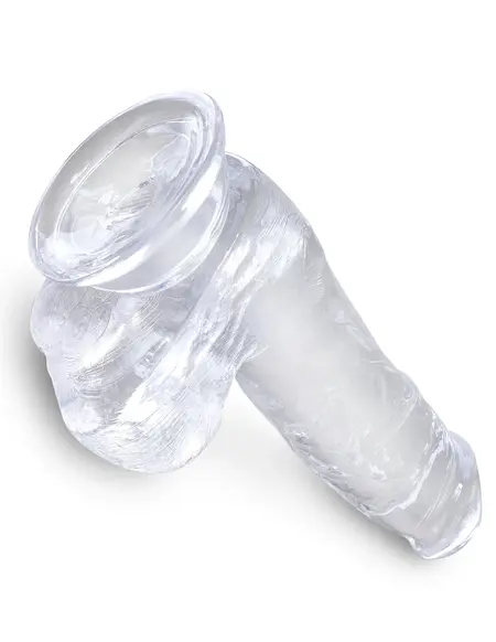 Dildo King Cock transparentan 6  pijetao sa kuglicama Pipedream 575220pd