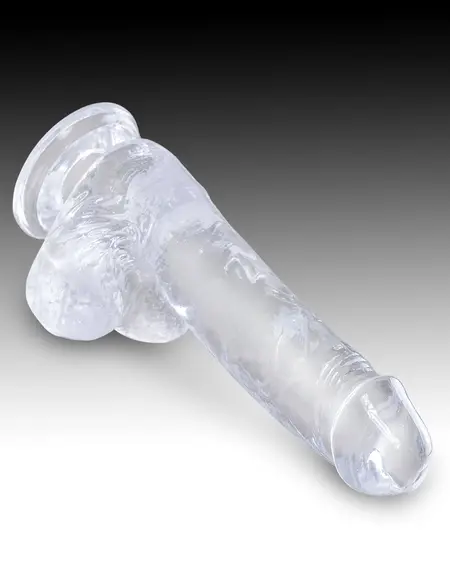 Dildo King Cock transparentan 6  pijetao sa kuglicama Pipedream 575220pd