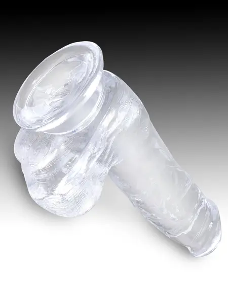 Dildo King Cock transparentan 6  pijetao sa kuglicama Pipedream 575220pd