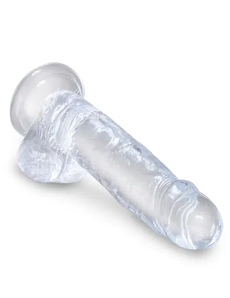Dildo King Cock transparentan 7  pijetao sa kuglicama Pipedream 575420pd