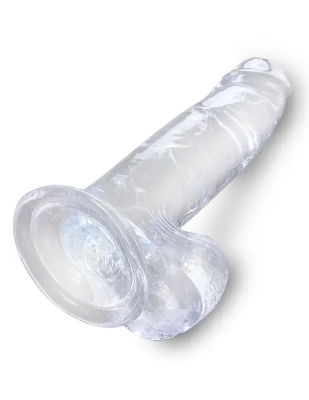 Dildo King Cock transparentan 7  pijetao sa kuglicama Pipedream 575420pd