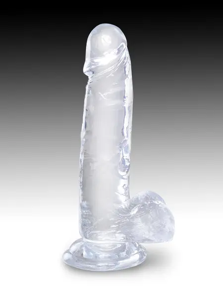Dildo King Cock transparentan 7  pijetao sa kuglicama Pipedream 575420pd