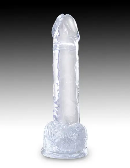 Dildo King Cock transparentan 7  pijetao sa kuglicama Pipedream 575420pd