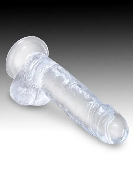 Dildo King Cock transparentan 7  pijetao sa kuglicama Pipedream 575420pd