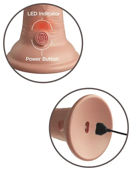 KC Elite Vibrator sa vibrirajućim silikonskim dongom Light Pipedream