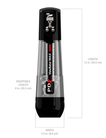 PDX Elite ViewTube MAX View - Black Pipedream RD55323PD