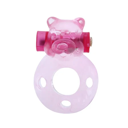 Erekcija Vibrokolco Pink Bear bi-010083