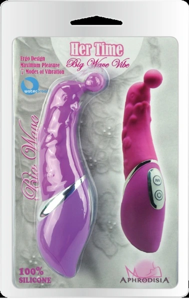 Vibrator sa reljefnim uzorkom sa ružičastom kuglicom Dolphin Plaiing