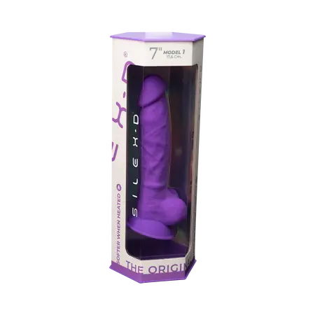 Dildo termoaktivan iz Silekpan 7  ljubičasta 220239al