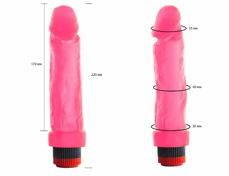 Vibromasažer gel roze