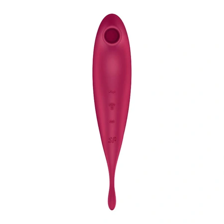 Vakuumski masažer Satisfyer Twirling Pro + dark red 043906SA