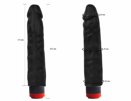 Vibrator realista crni bioklon