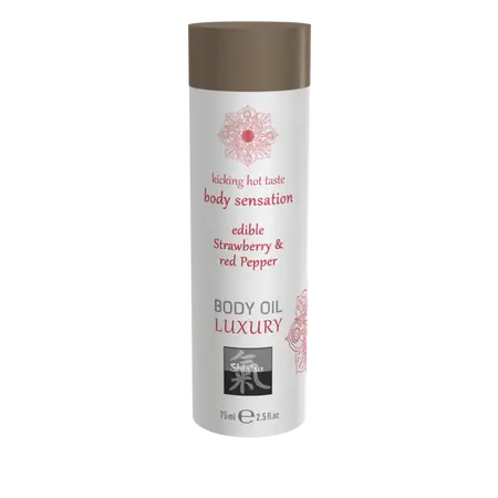 Jestivo ulje za telo shiatsu jagode crvena paprika