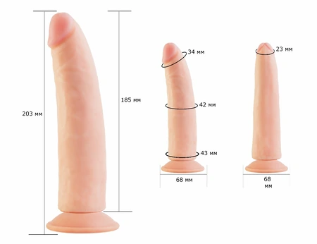 Dildo na usisnoj čaši 810600ru