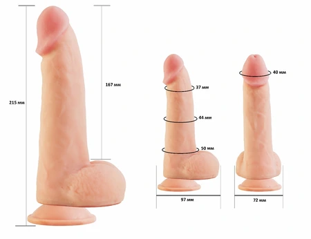 Dildo na usisnoj čaši neoskin 812800ru