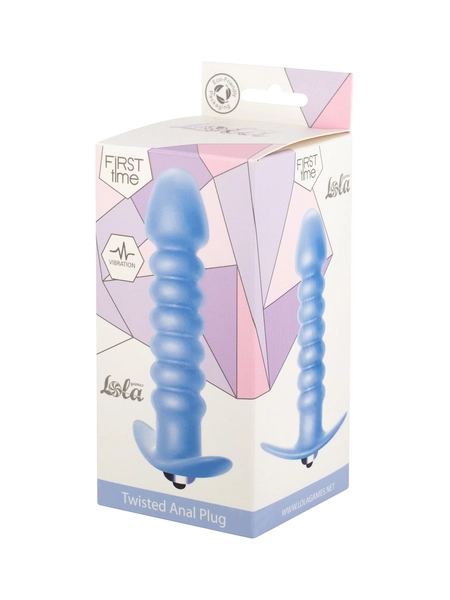 Analni čep sa vibracijama Tvisted Anal plug Blue (AAA baterije) 5007-02lola