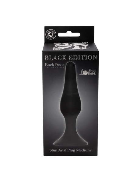 Analni čep Slim Anal Plug Medium Black 4206-01Lola