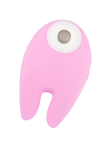 Ružičasti silikonski vibrator sa vakuumskom talasnom stimulacijom